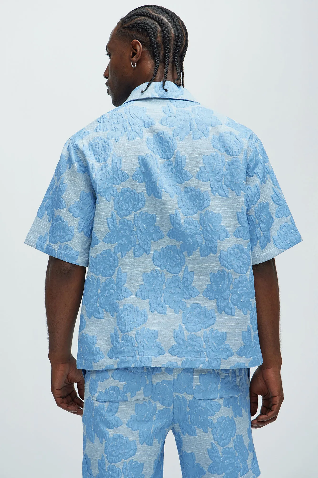 Bartlett Jacquard Shirt - Blue/combo sold by Fashion Nova product image thumbnail 4