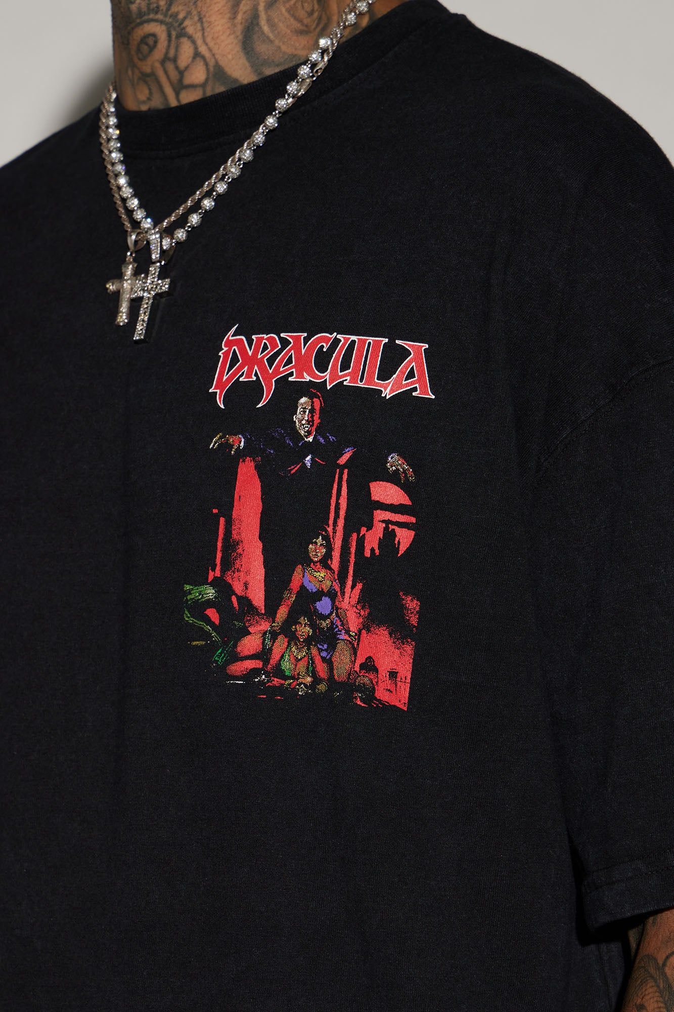 Count Dracula Short Sleeve Tee - Black sold by Fashion Nova product image thumbnail 3