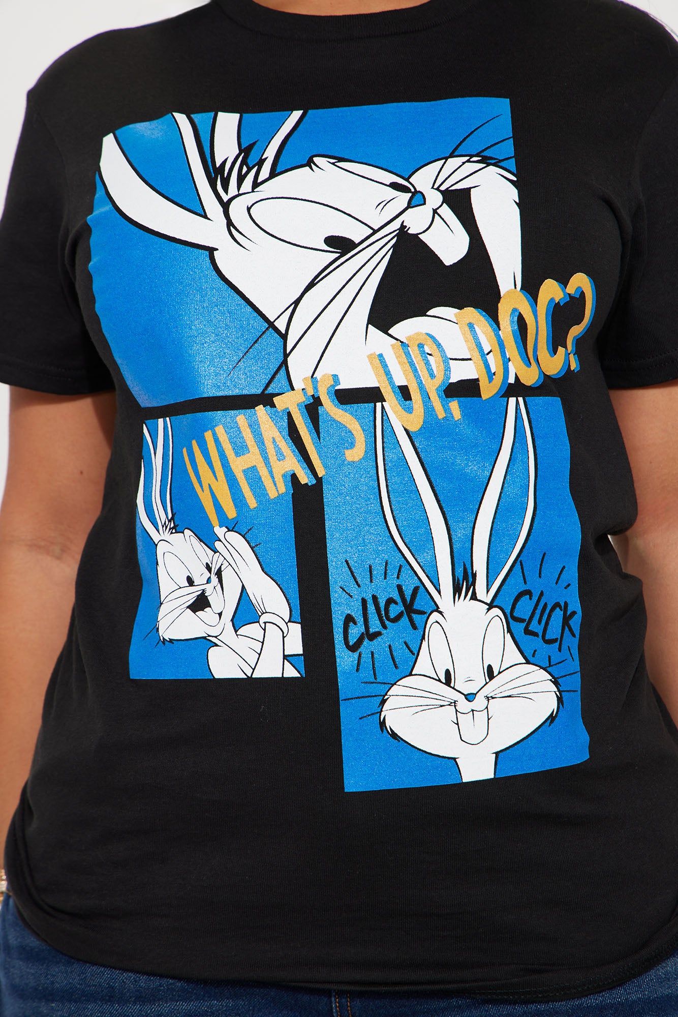 What's Up Doc Bugs Bunny Tee - Black sold by Fashion Nova product image thumbnail 3