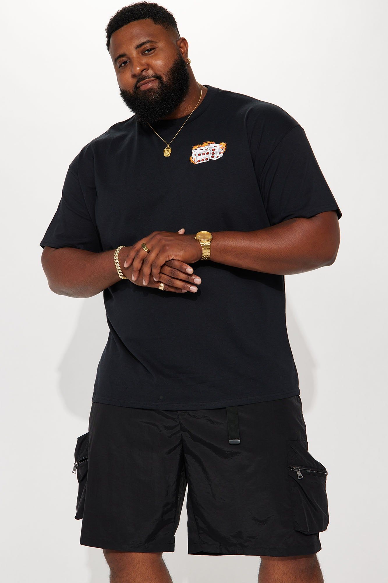 Dice Talk Short Sleeve Tee - Black sold by Fashion Nova product image thumbnail 7