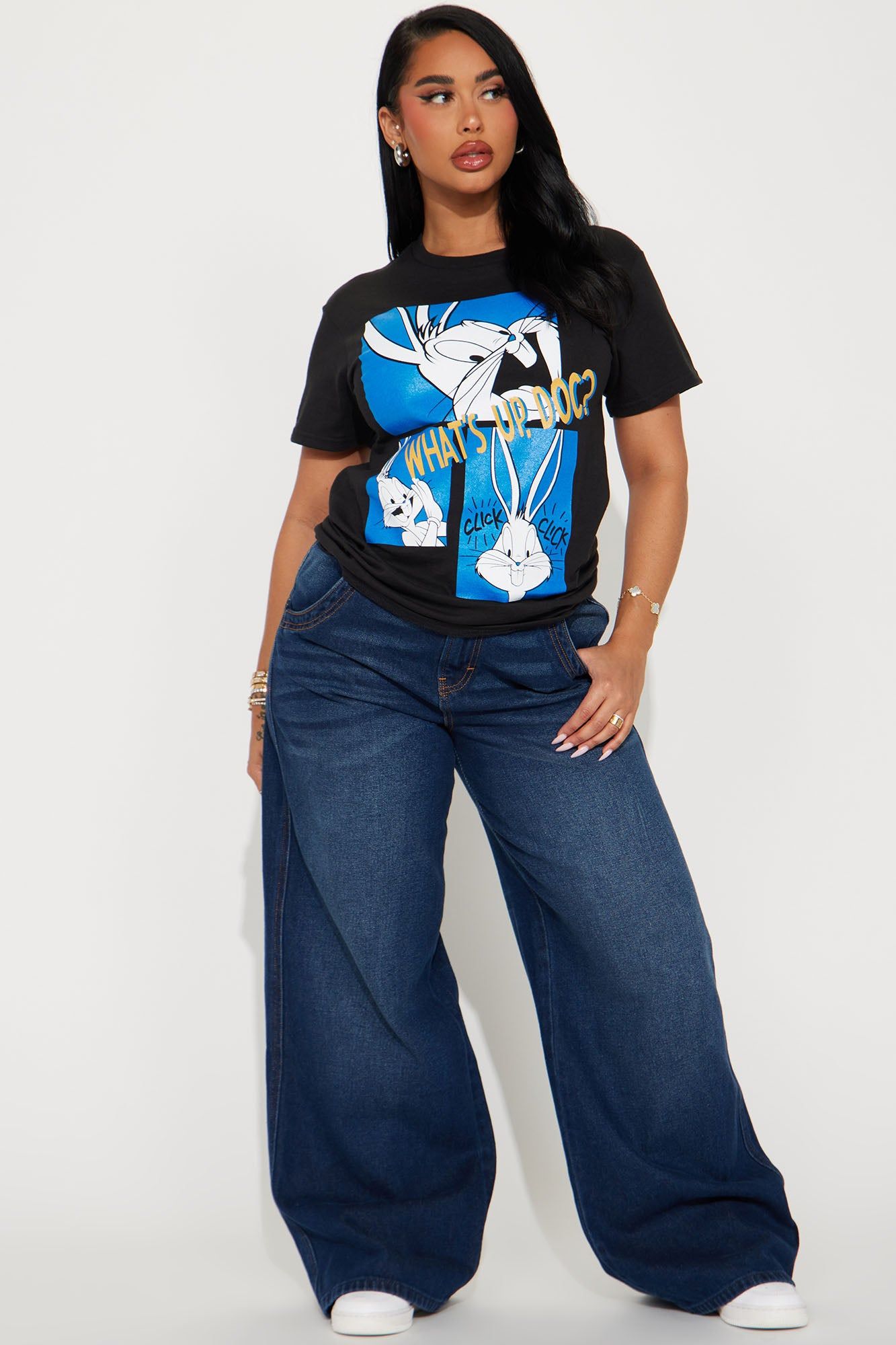 What's Up Doc Bugs Bunny Tee - Black sold by Fashion Nova product image thumbnail 2