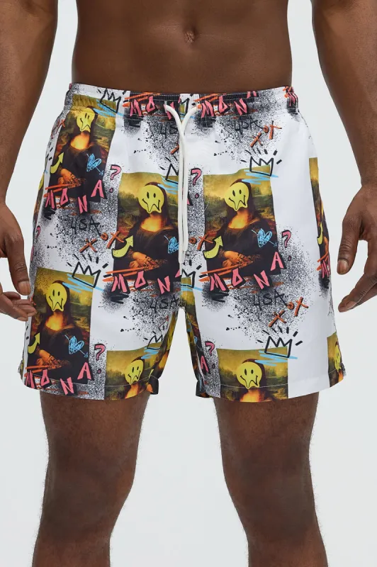 Da Vinvi Swim Trunk - Multi Color sold by Fashion Nova