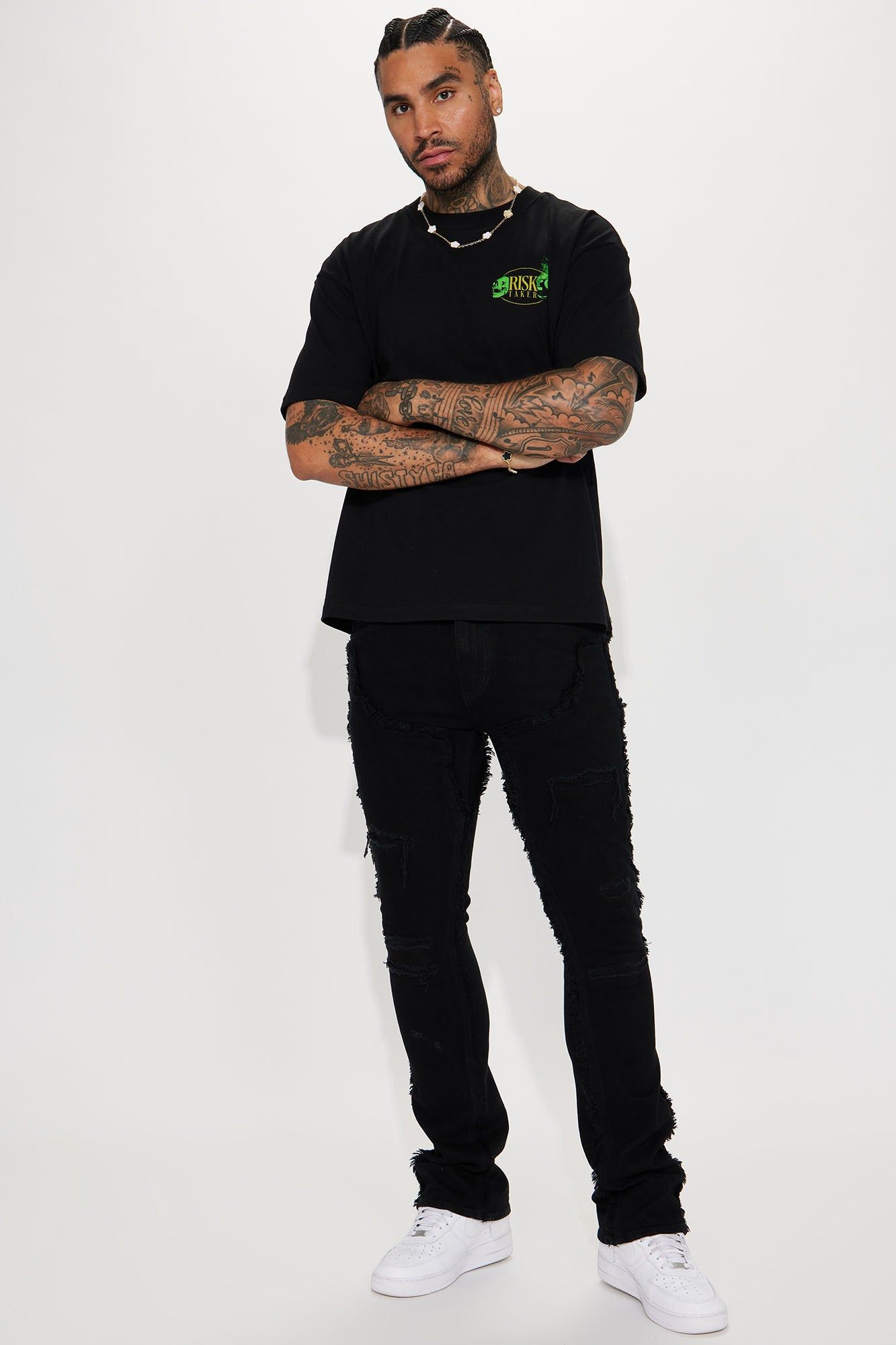 Play Your Luck Short Sleeve Tee - Black sold by Fashion Nova product image thumbnail 3