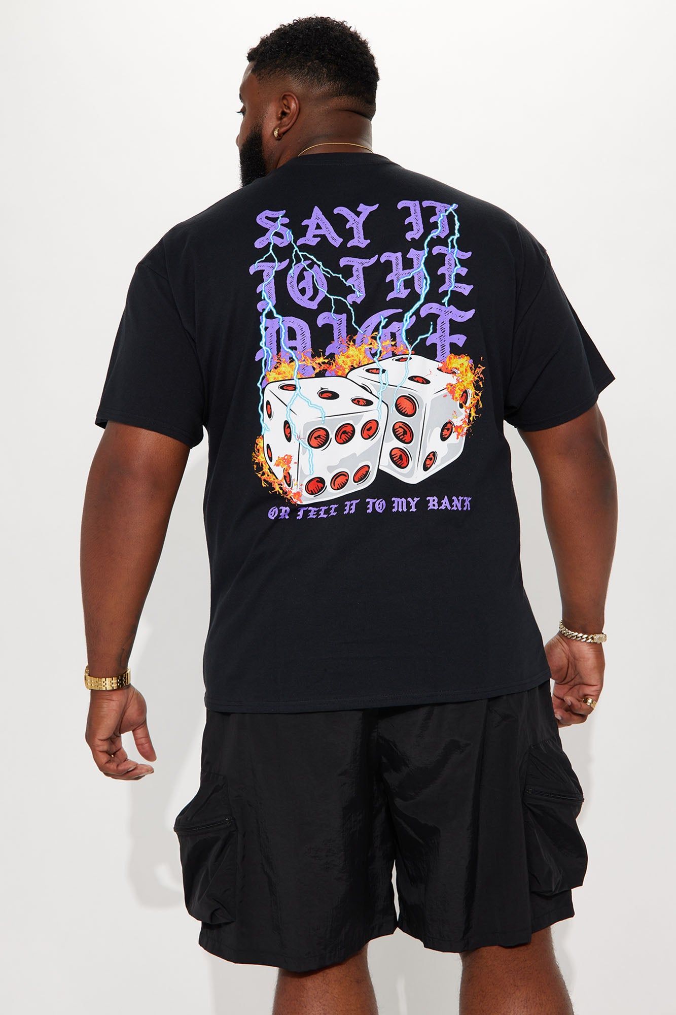 Dice Talk Short Sleeve Tee - Black sold by Fashion Nova product image thumbnail 2