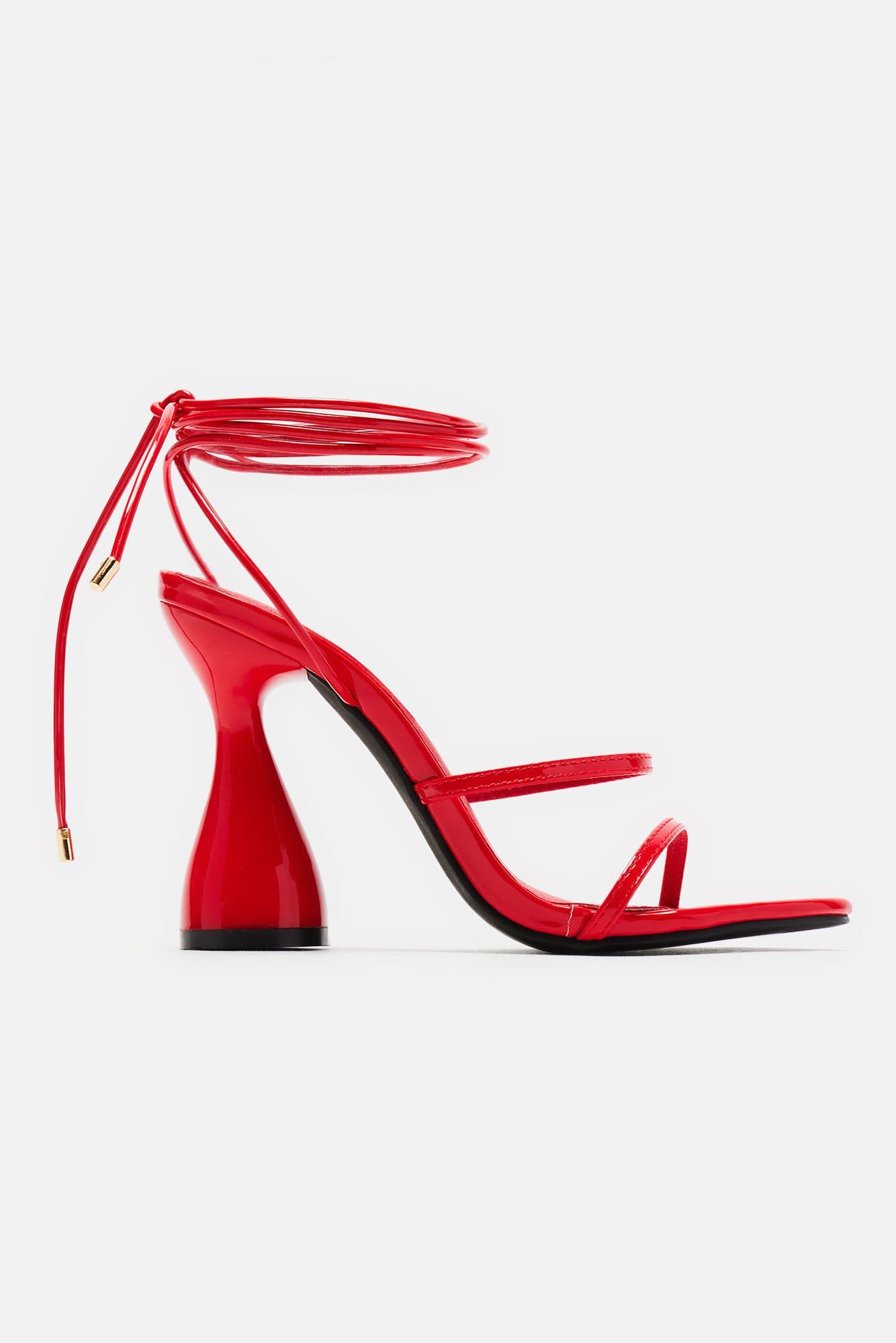 Out And About Wrap Up Heels - Red sold by Fashion Nova product image thumbnail 4