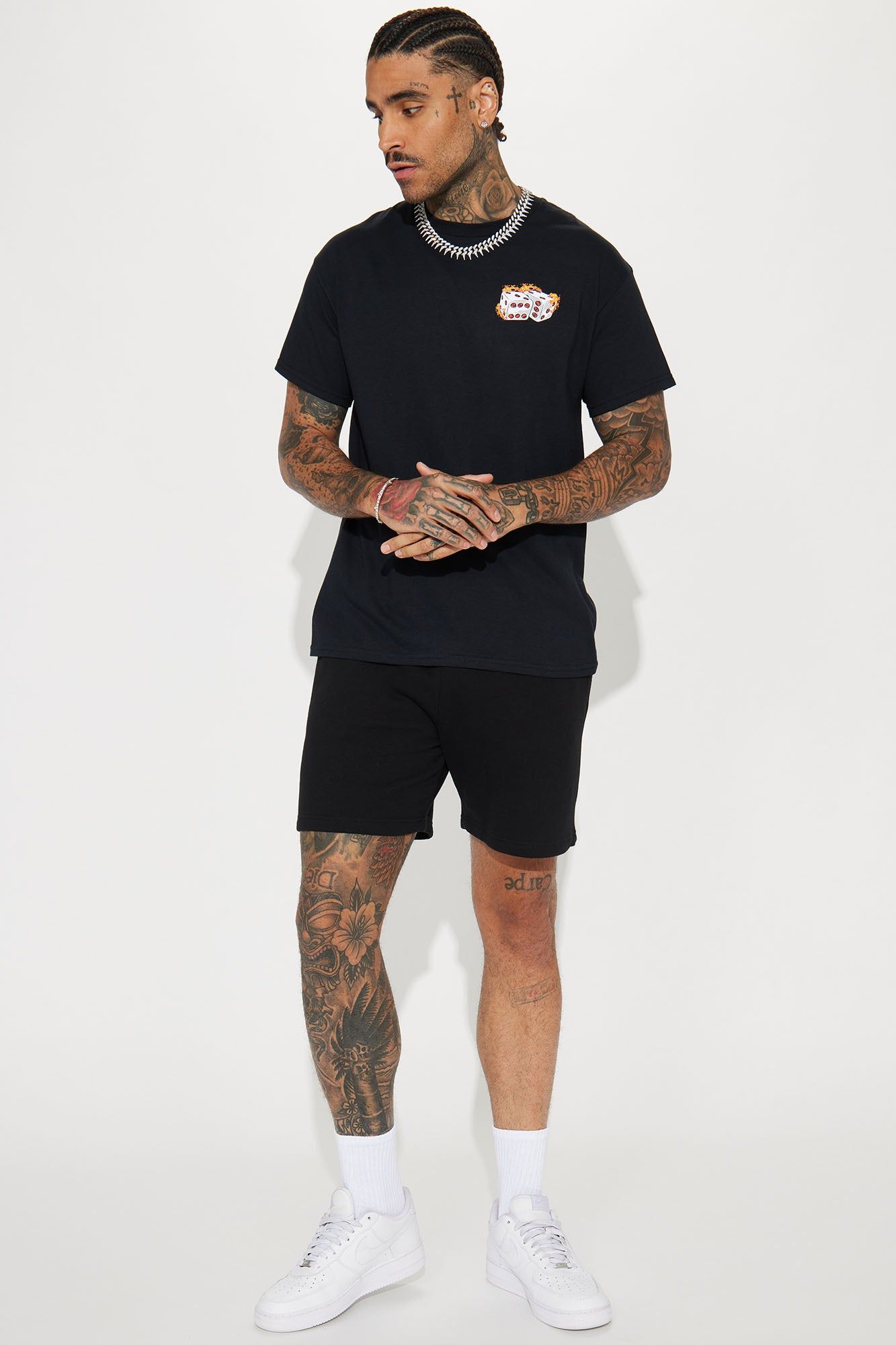Dice Talk Short Sleeve Tee - Black sold by Fashion Nova product image thumbnail 3