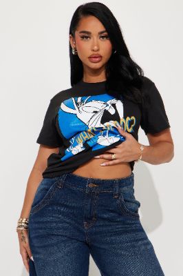 What's Up Doc Bugs Bunny Tee - Black sold by Fashion Nova