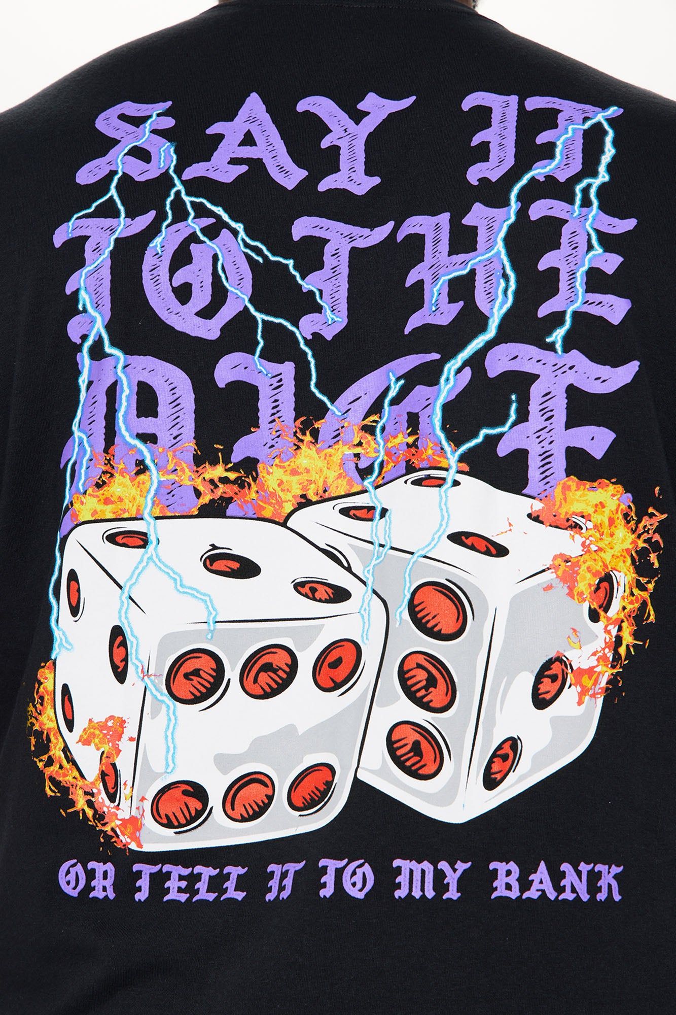 Dice Talk Short Sleeve Tee - Black sold by Fashion Nova product image thumbnail 8