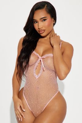 Seeing The Lies Teddy Bodystocking - Rose sold by Fashion Nova