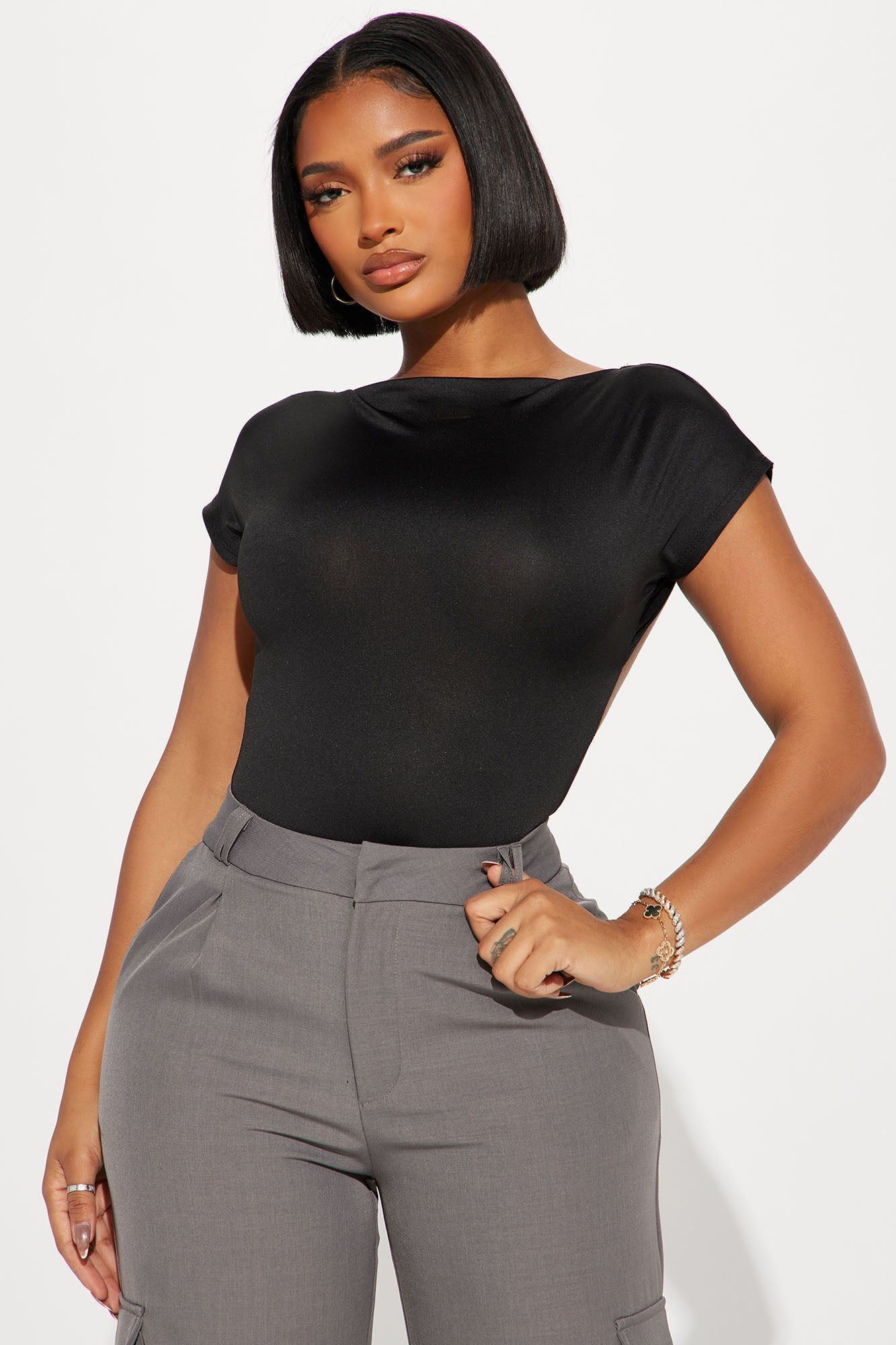 Choosing Sides Backless Bodysuit - Black sold by Fashion Nova product image thumbnail 3