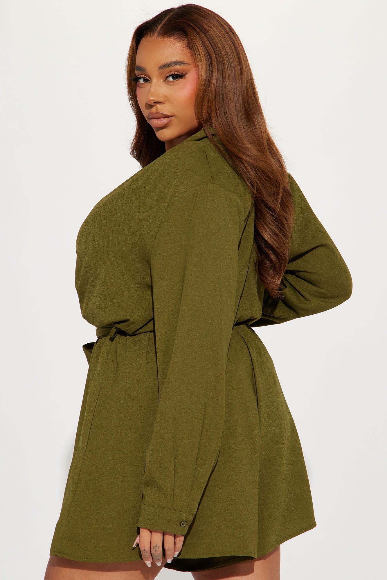 Nice For What Romper - Olive sold by Fashion Nova product image thumbnail 6
