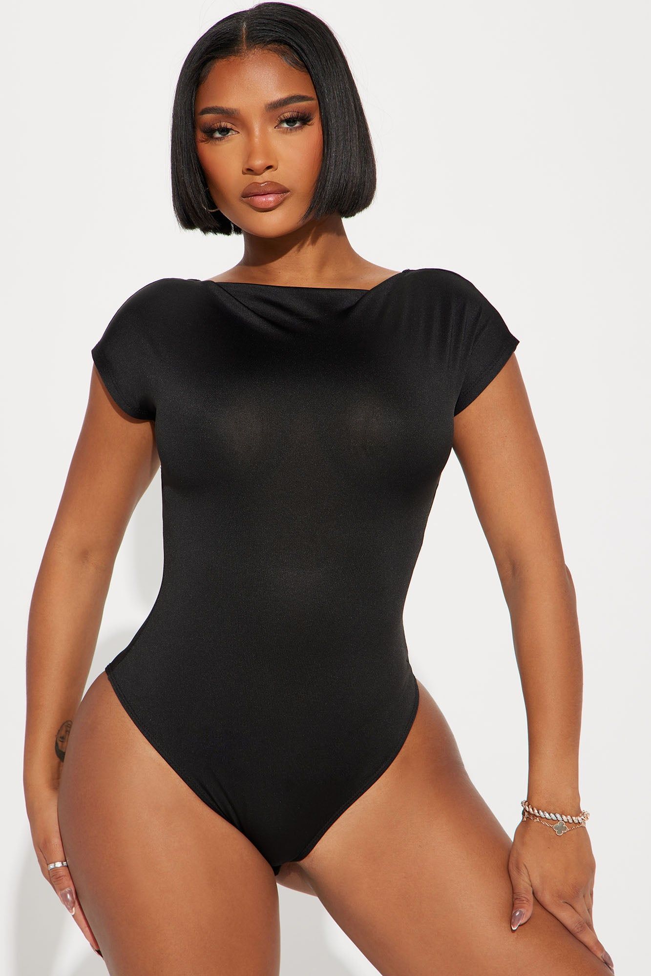 Choosing Sides Backless Bodysuit - Black sold by Fashion Nova product image thumbnail 2