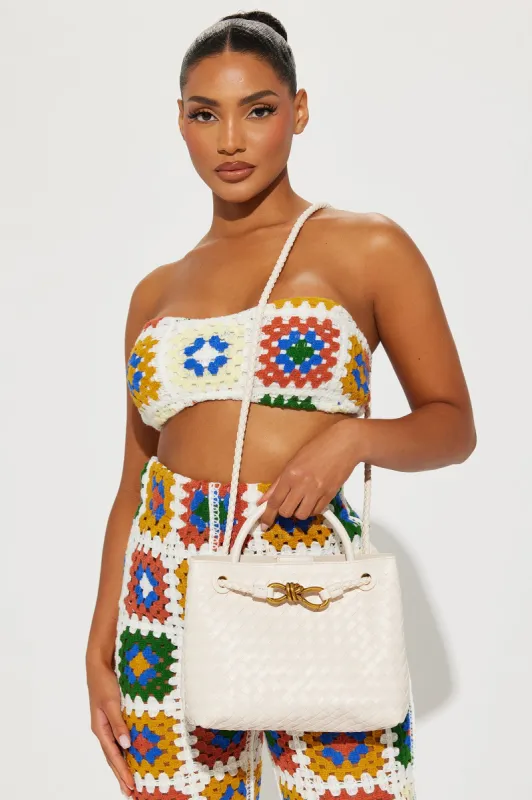 Calista II Handbag - Ivory sold by Fashion Nova