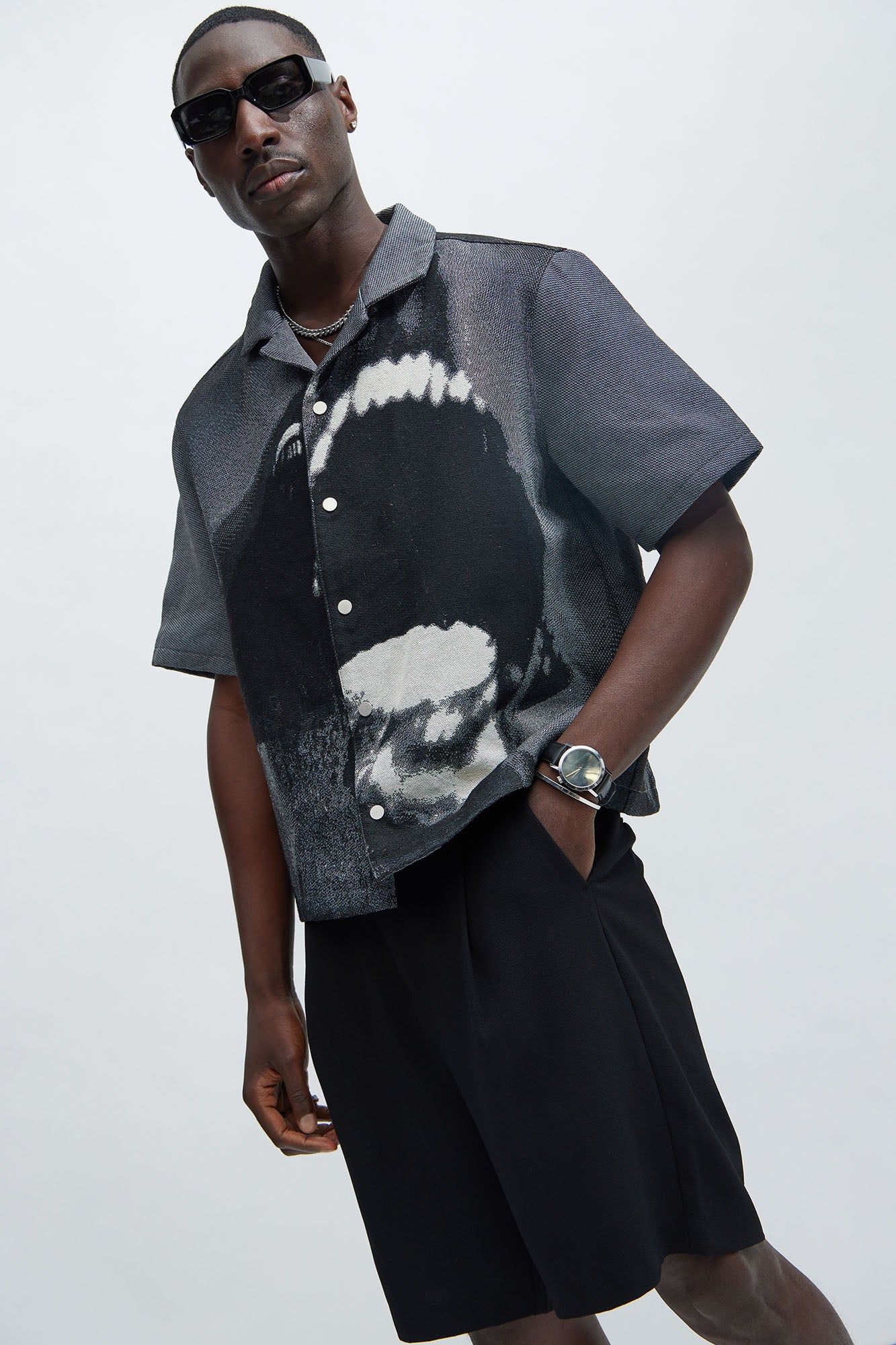 Rogue Tapestry Shirt - Multi Color sold by Fashion Nova