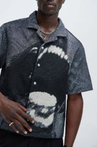 Rogue Tapestry Shirt - Multi Color sold by Fashion Nova
