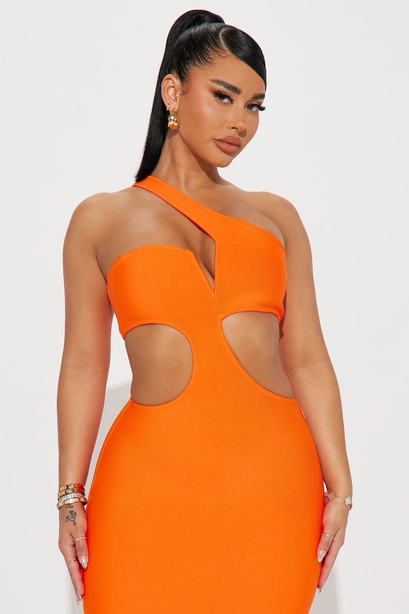 Milan Bandage Midi Dress - Orange sold by Fashion Nova product image thumbnail 2