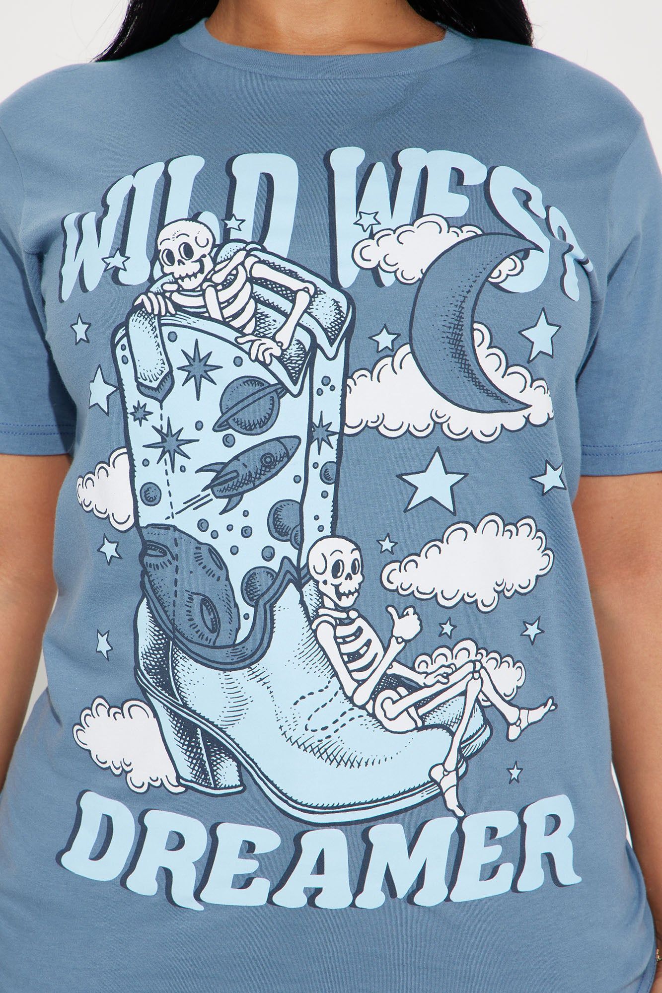 Wild West Graphic Tee - Blue sold by Fashion Nova product image thumbnail 3
