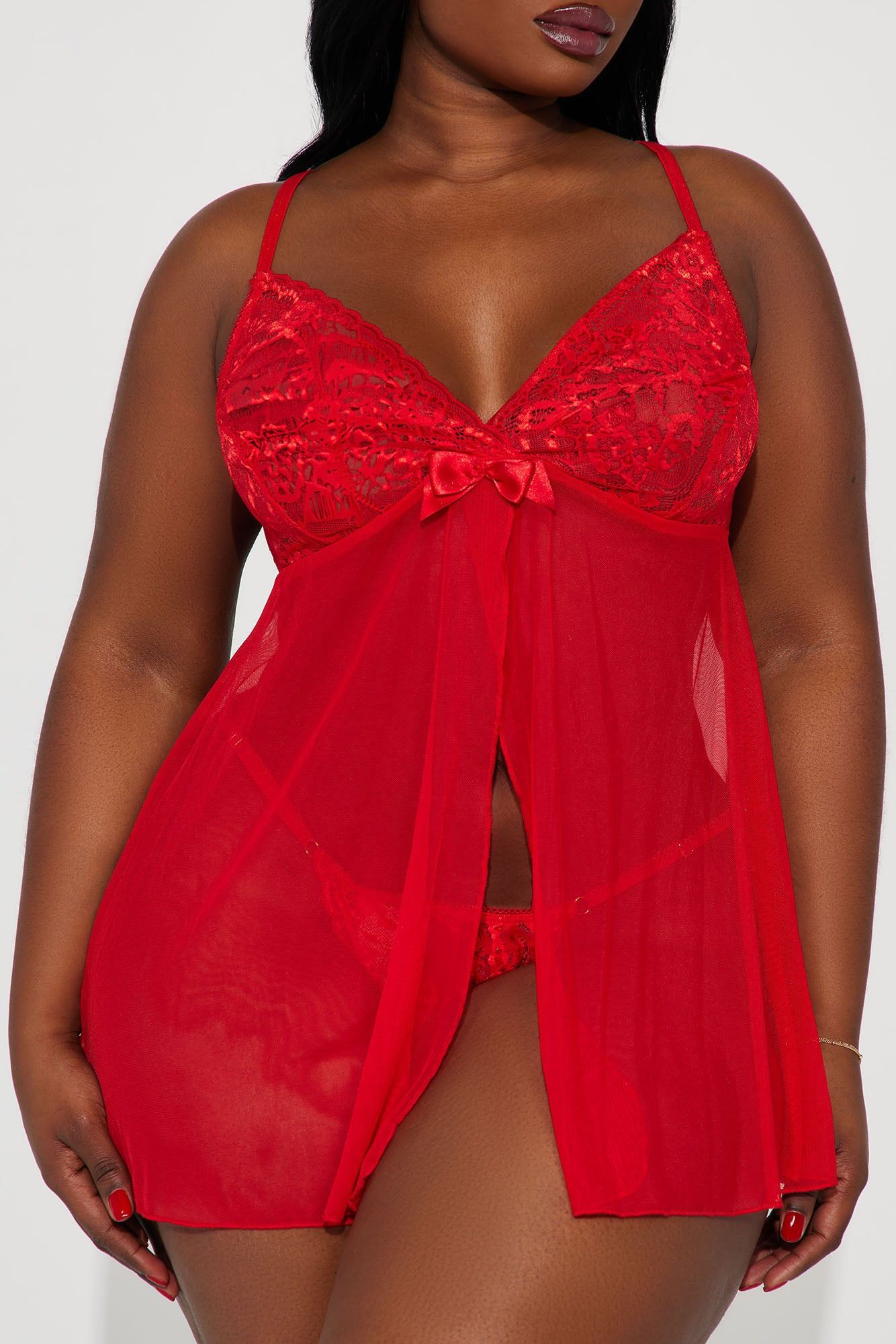 Heart Eyes For You Babydoll - Red sold by Fashion Nova product image thumbnail 5