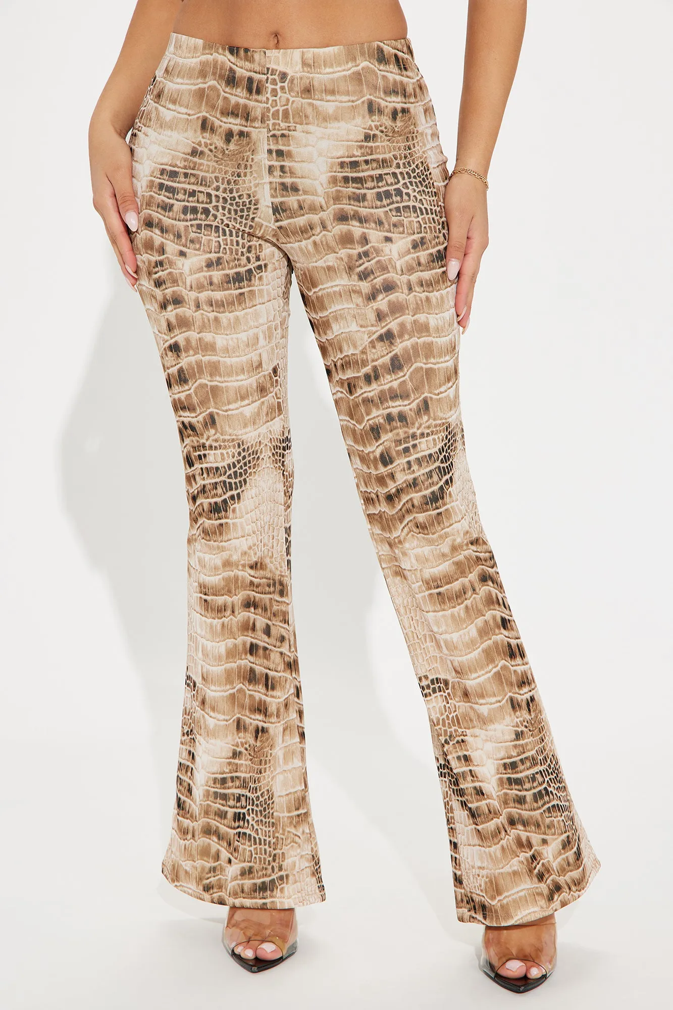 All My Poison Flare Pant - Tan/Multi sold by Fashion Nova product image thumbnail 2