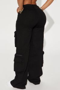 Keep On Moving Cargo Pant - Black sold by Fashion Nova