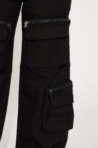 Keep On Moving Cargo Pant - Black sold by Fashion Nova