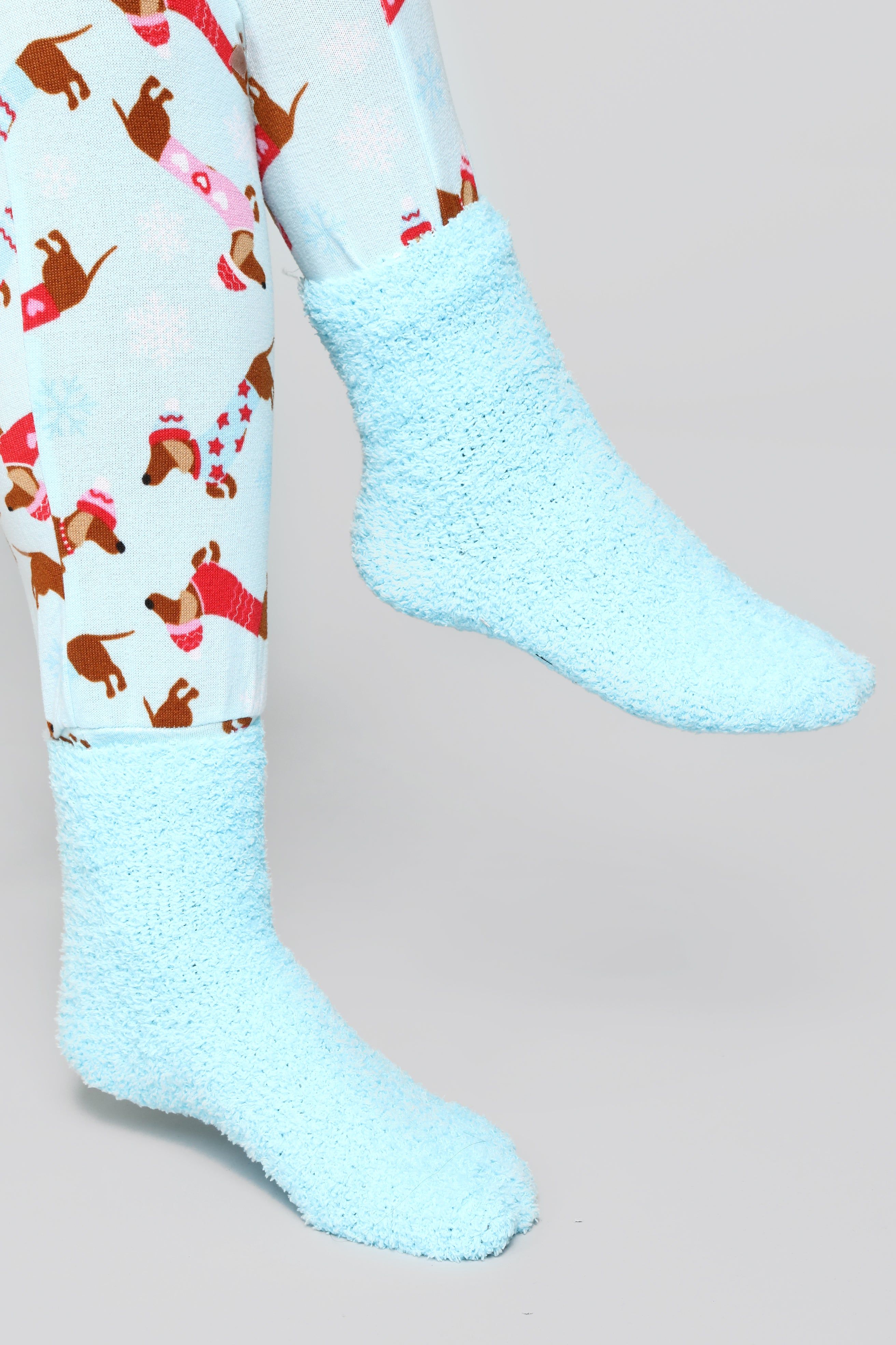 Santa Puppies PJ Set - Blue/combo sold by Fashion Nova product image thumbnail 3