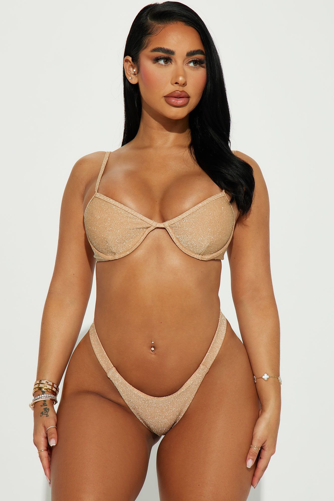Glimmer And Glow Underwire Bikini Top - Gold sold by Fashion Nova product image thumbnail 2