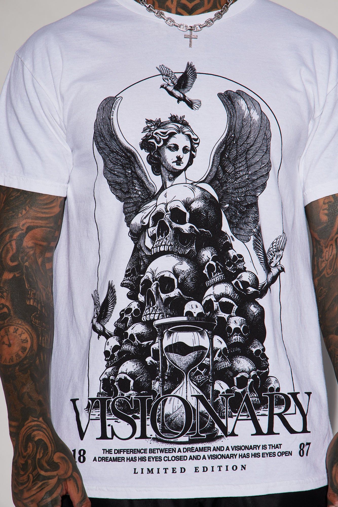 Visionary Angel Short Sleeve Tee - White sold by Fashion Nova product image thumbnail 3
