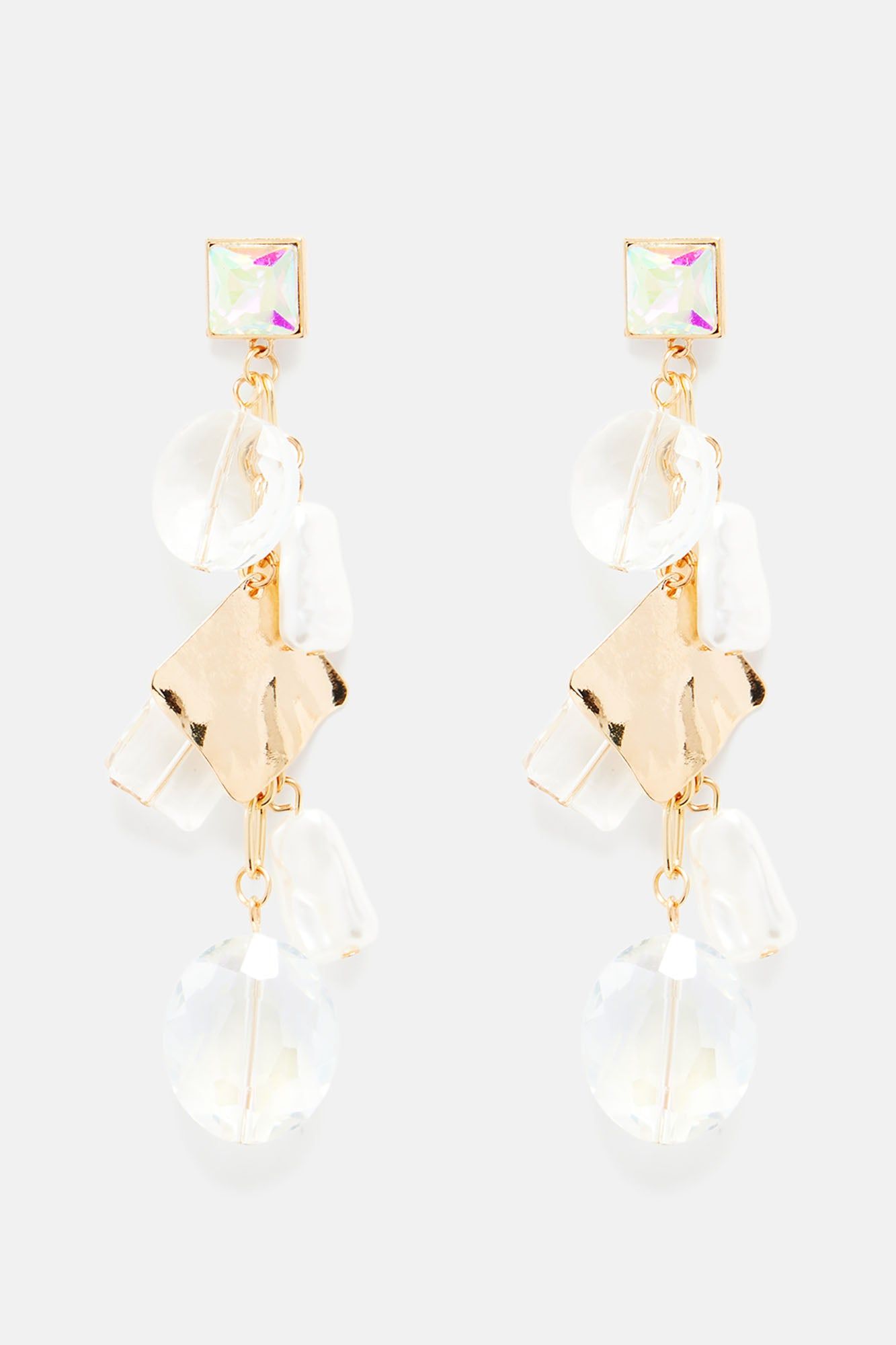 Sound Of The Waves Earrings - Gold/Clear sold by Fashion Nova product image thumbnail 2