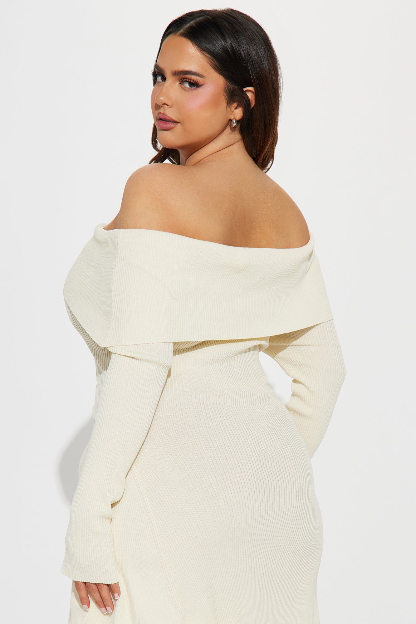 Amara Sweater Mini Dress - Ivory sold by Fashion Nova product image thumbnail 6