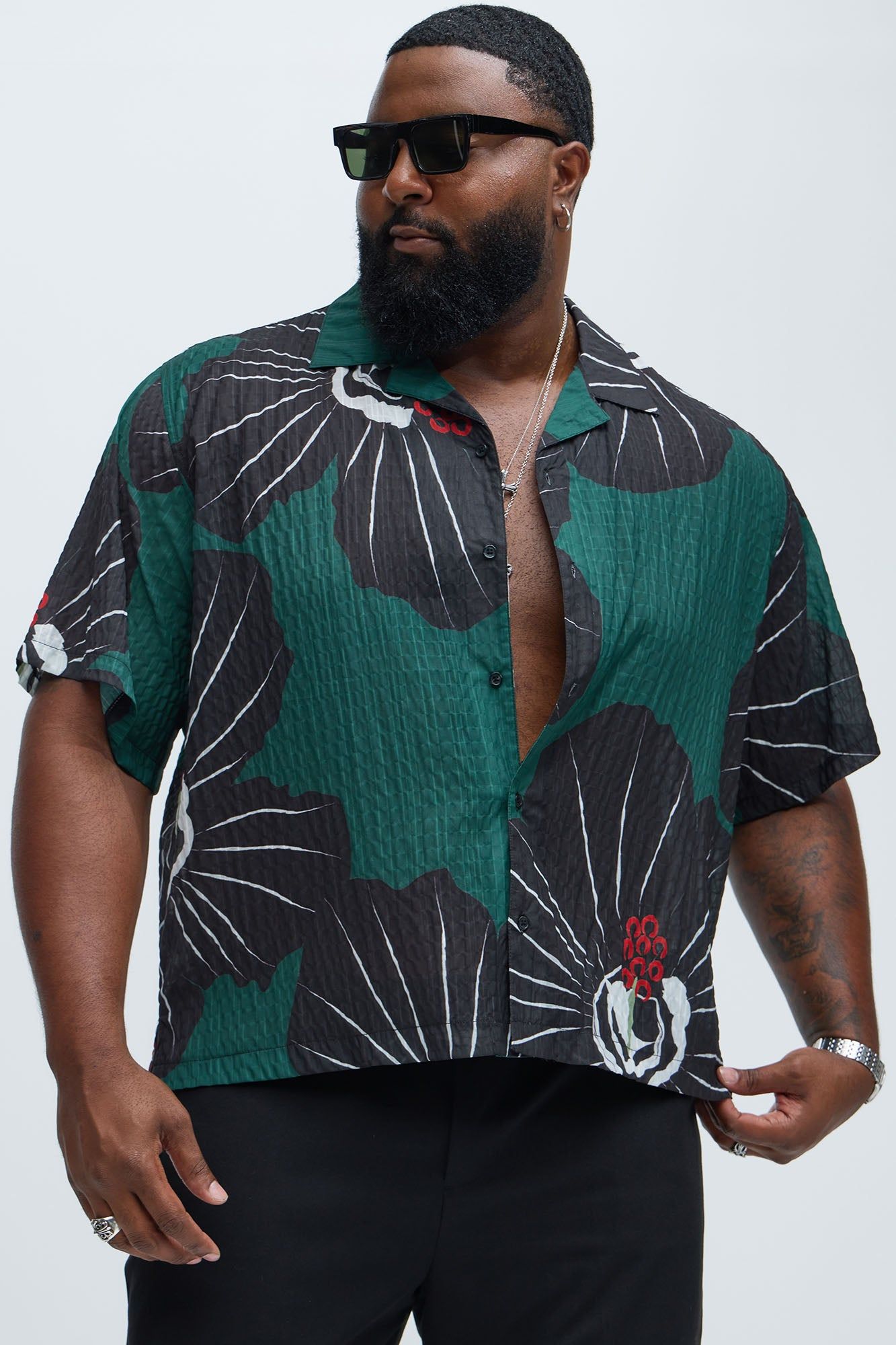 Jenkins Floral Shirt - Black/combo sold by Fashion Nova product image thumbnail 4