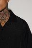 Universal Cropped Shirt - Black sold by Fashion Nova