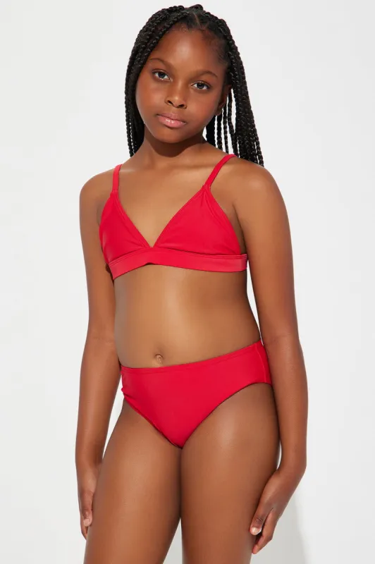 Mini What A Beach Tiny Bikini Set - Red sold by Fashion Nova