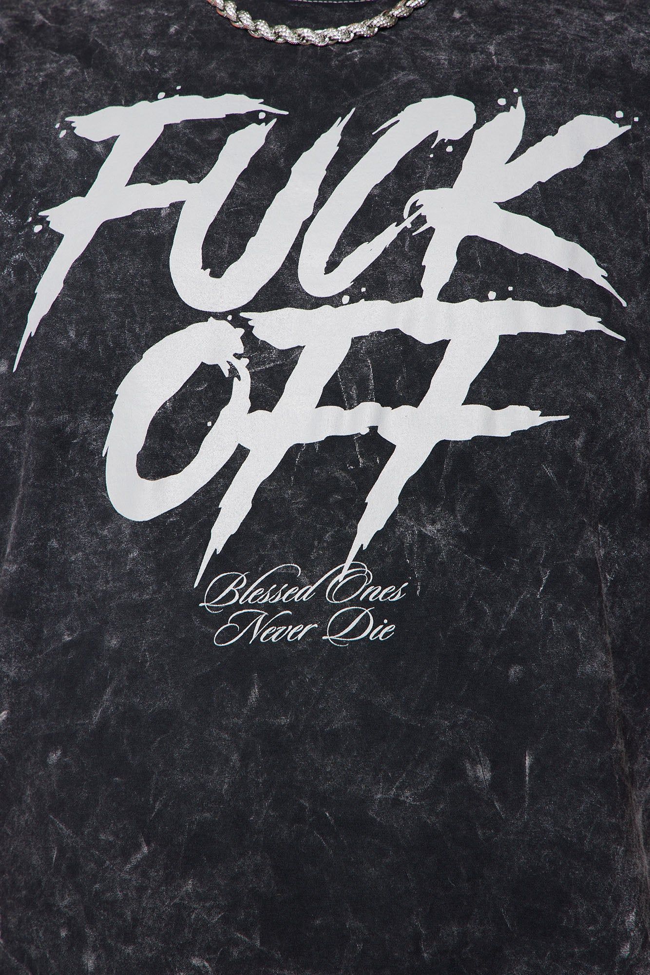Fuck Off Forever Short Sleeve Tee - Black sold by Fashion Nova product image thumbnail 7