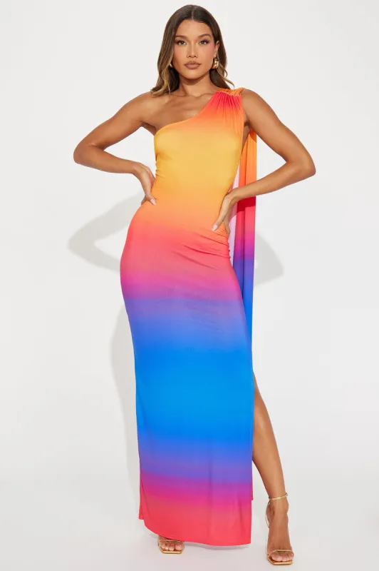 Sunset On Me Maxi Dress - Multi Color sold by Fashion Nova