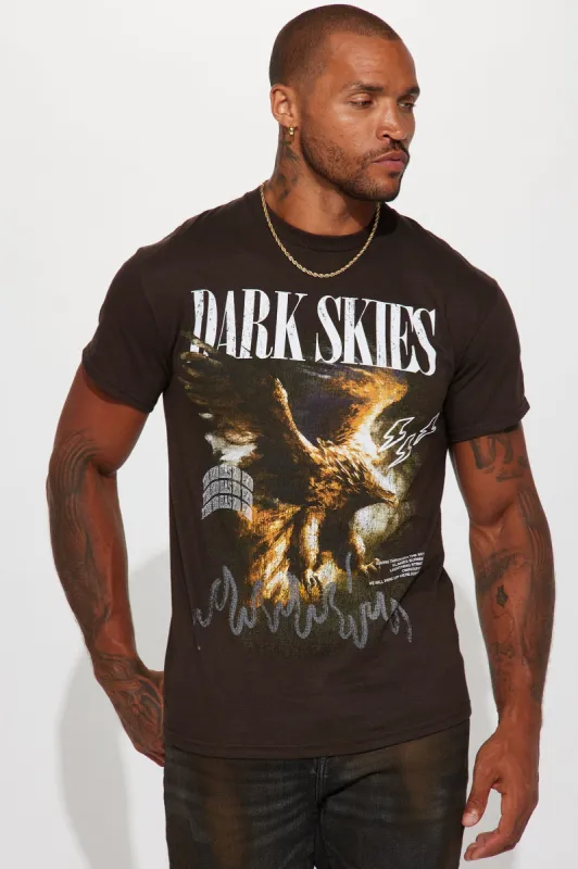 Dark Skies Short Sleeve Tee - Chocolate sold by Fashion Nova