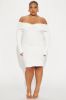 Vivianna Snatched Mini Dress - Off White sold by Fashion Nova