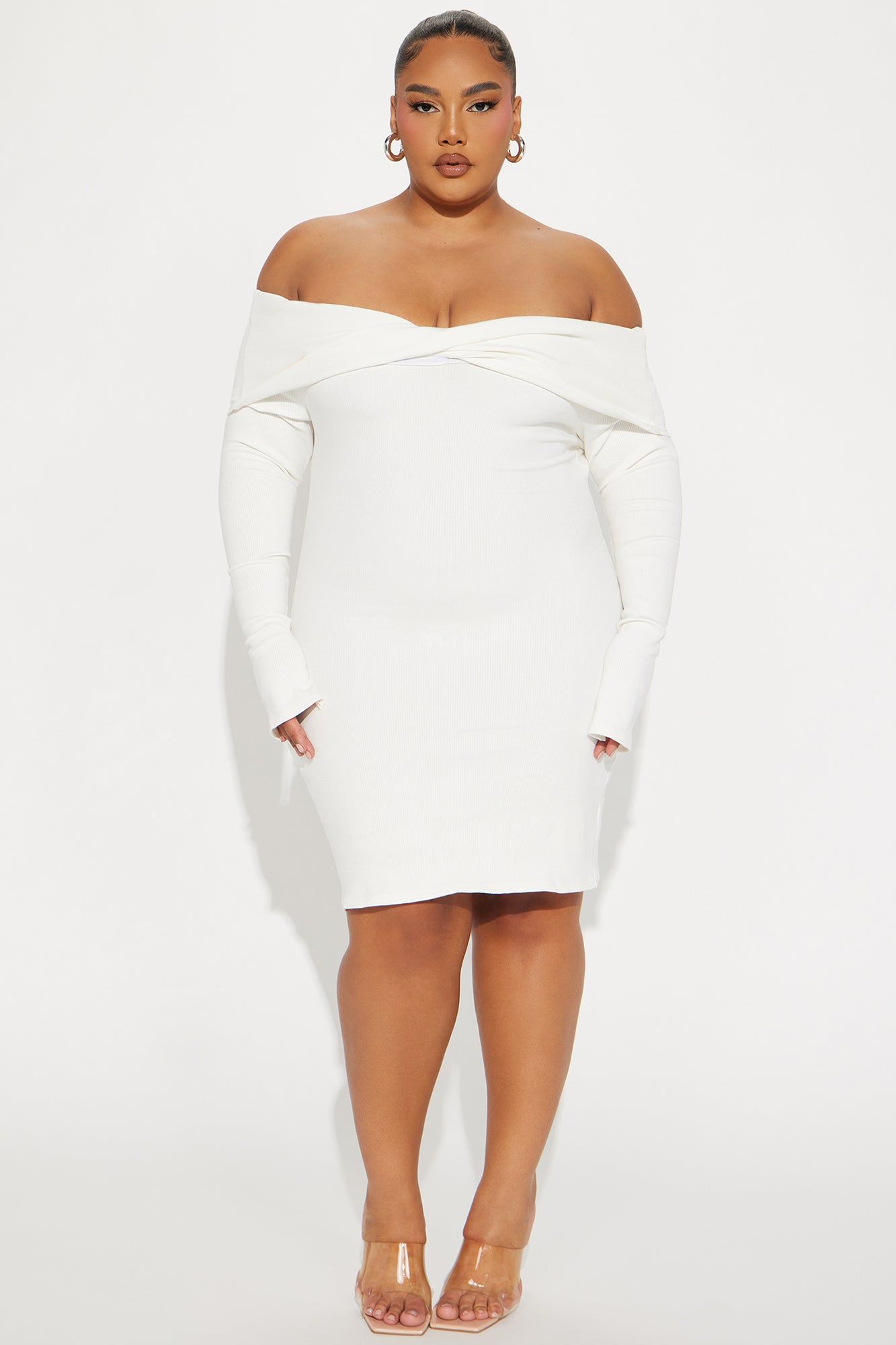 Vivianna Snatched Mini Dress - Off White sold by Fashion Nova product image thumbnail 4