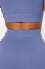 Body Goals Effortless Seamless Active Set - Slate Blue sold by Fashion Nova
