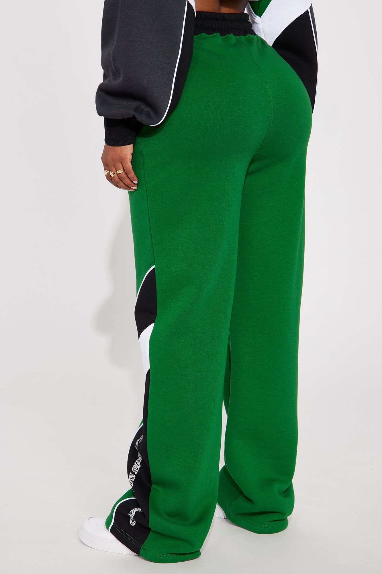 Competitive Edge Wide Leg Pant - Green/combo sold by Fashion Nova product image thumbnail 3