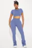 Body Goals Effortless Seamless Active Set - Slate Blue sold by Fashion Nova