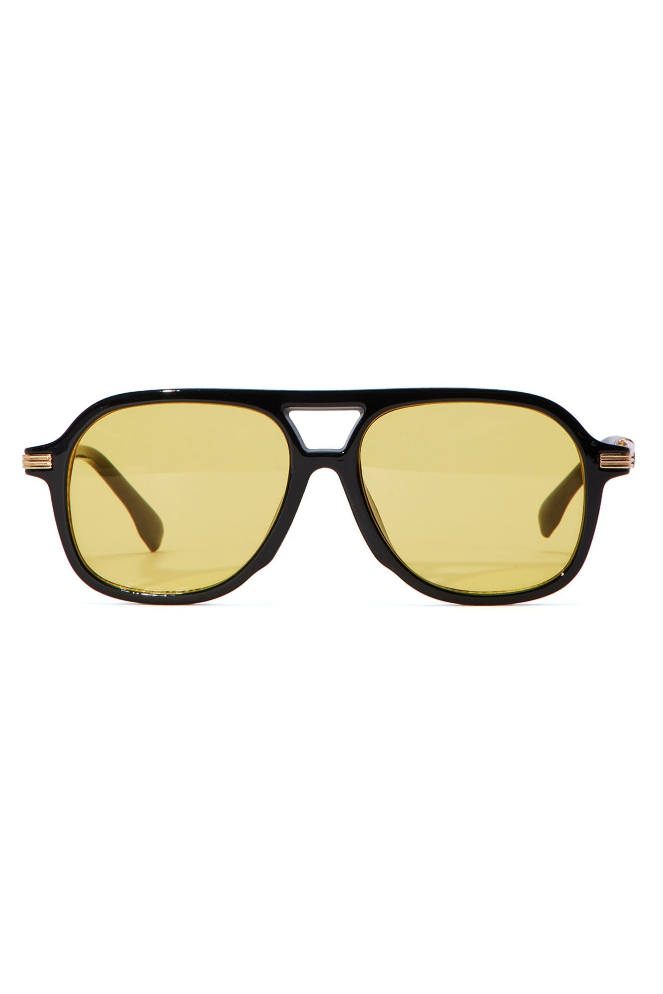 More Time Sunglasses - Black/Yellow sold by Fashion Nova product image thumbnail 2