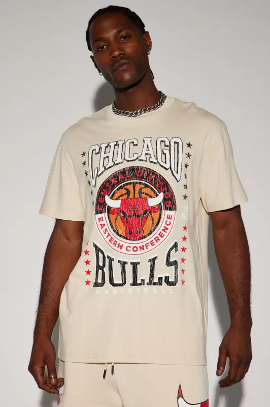 Bulls Crossover Short Sleeve Tee - Cream sold by Fashion Nova