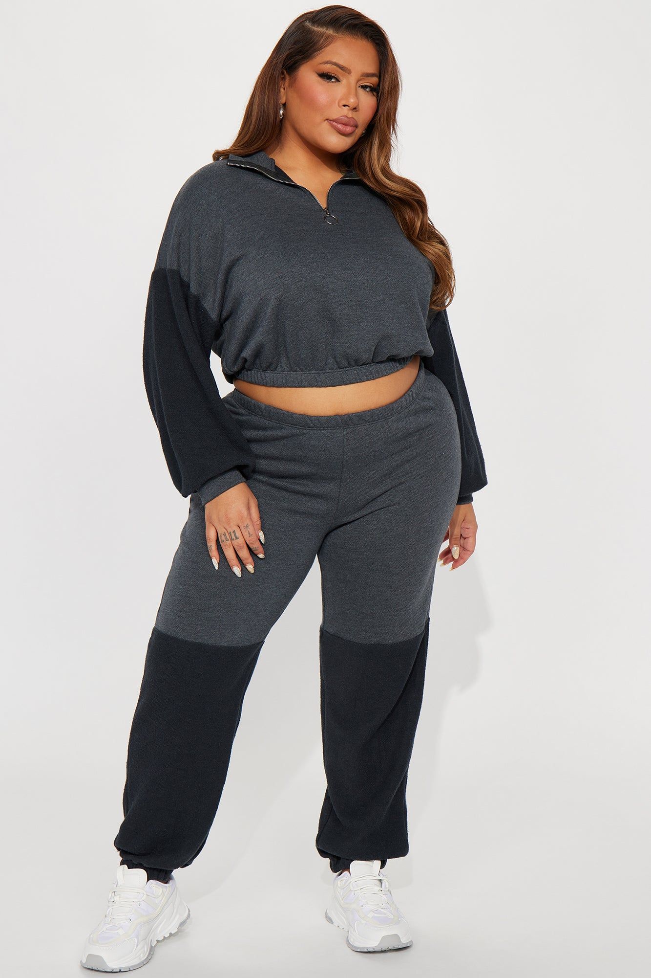 Never Leaving Jogger Set - Grey sold by Fashion Nova product image thumbnail 4