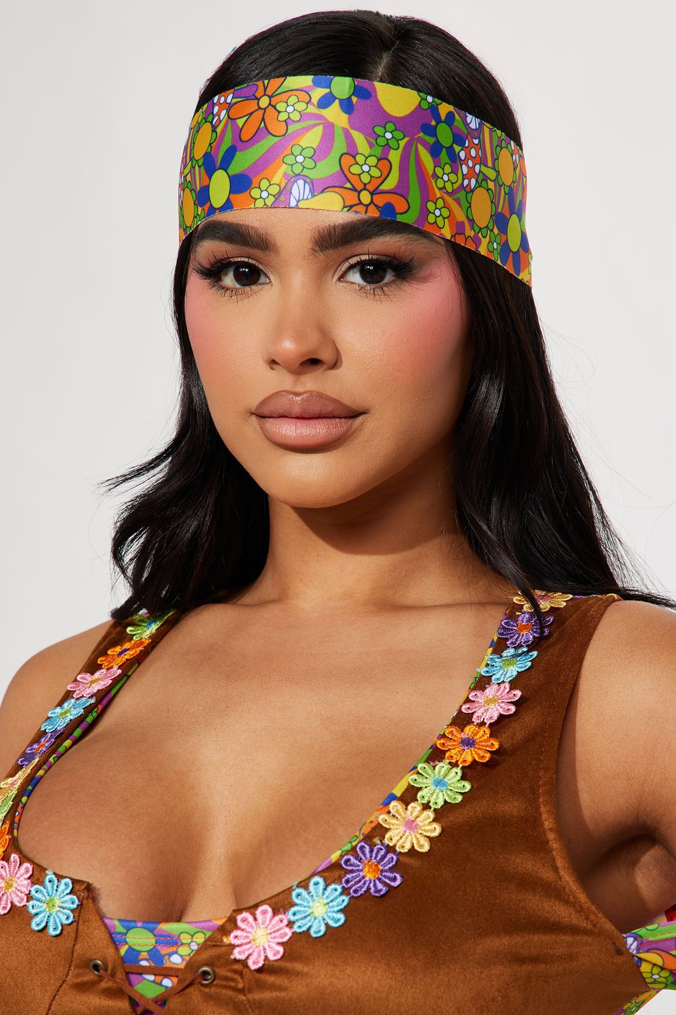 Flower Power Cutie 2 Piece Costume Set - Brown/combo sold by Fashion Nova product image thumbnail 3