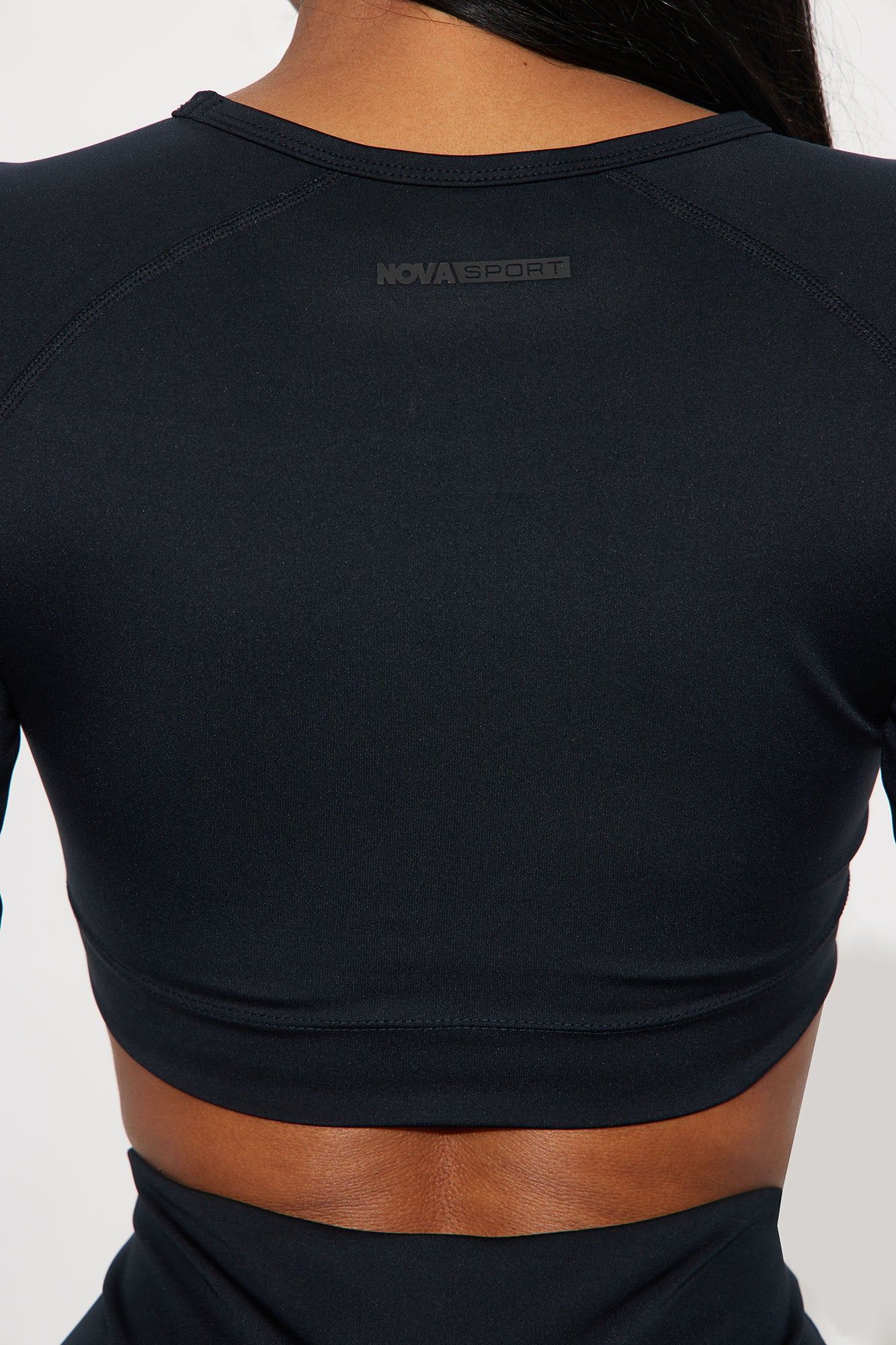 Running In Circles Elevate Active Top - Black sold by Fashion Nova product image thumbnail 4