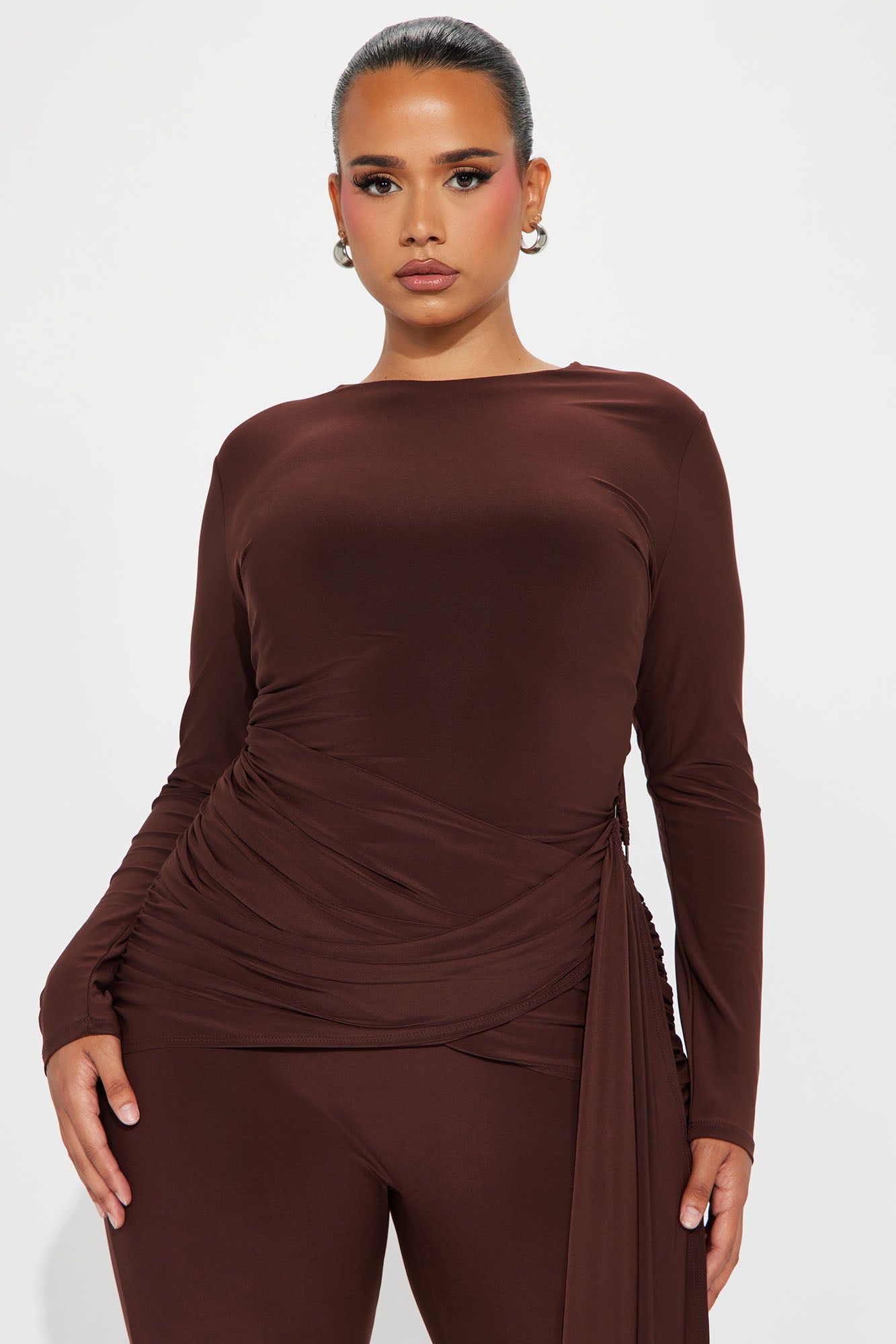 Wrapped Around You Jumpsuit - Chocolate sold by Fashion Nova product image thumbnail 5