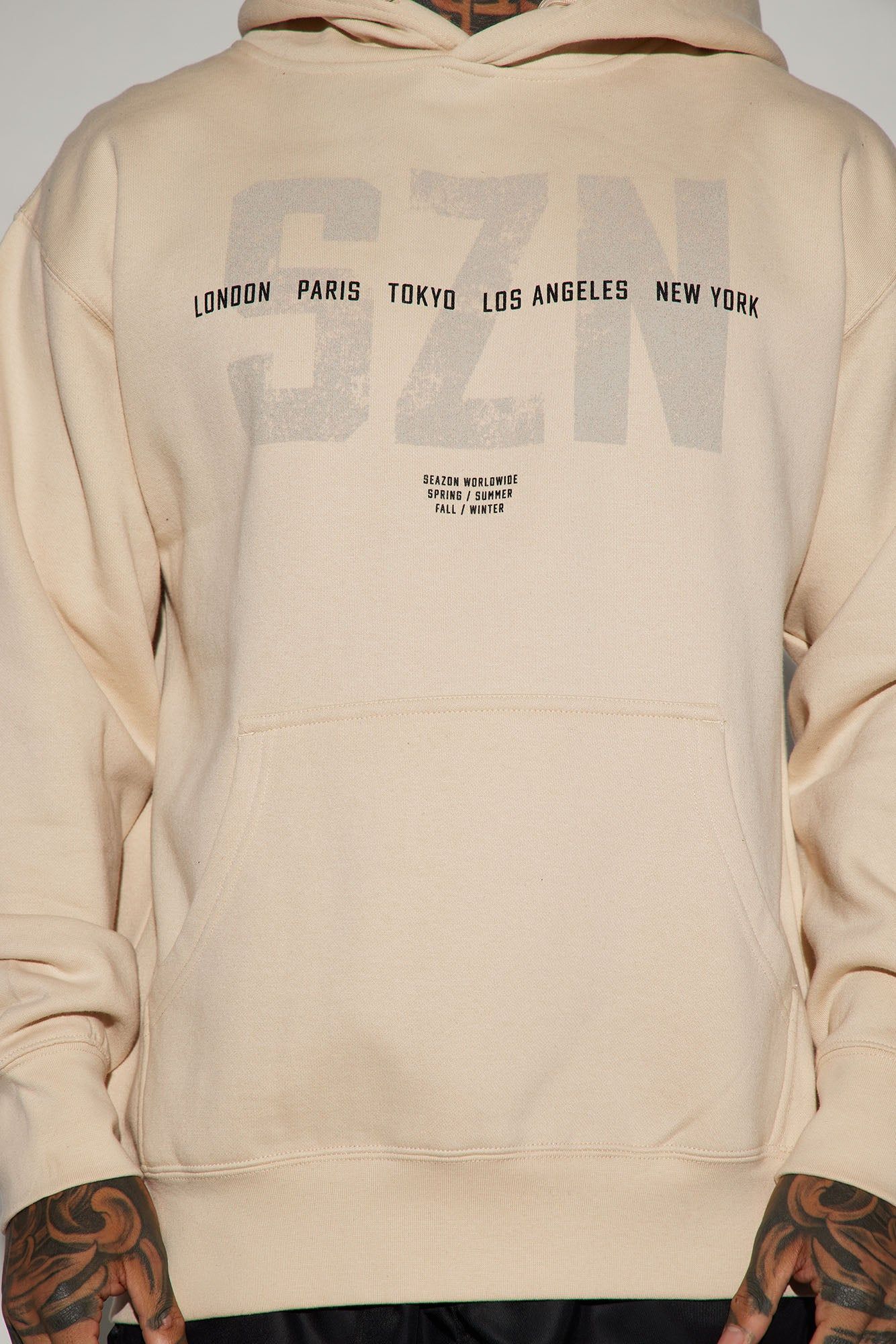 SZN Worldwide Hoodie - Sand sold by Fashion Nova product image thumbnail 3