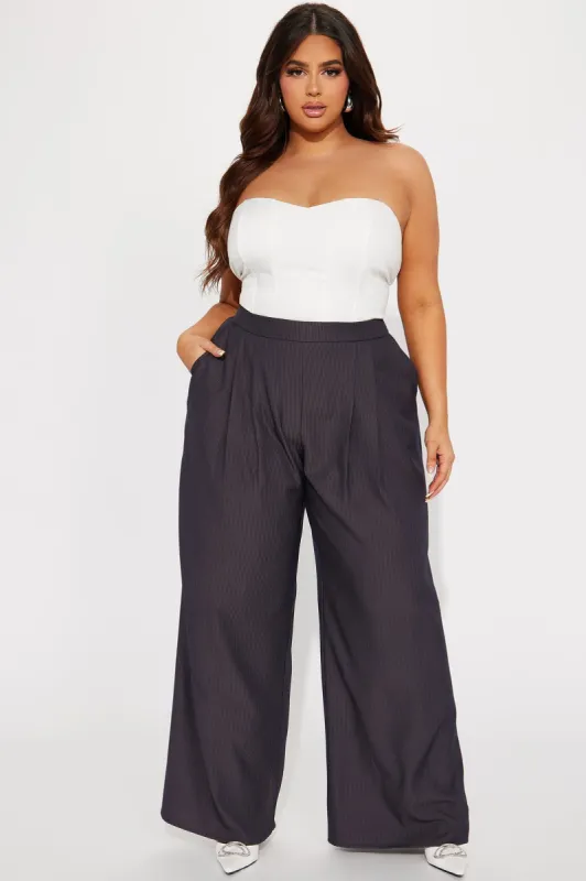 Make It Count Satin Jumpsuit  - Black sold by Fashion Nova