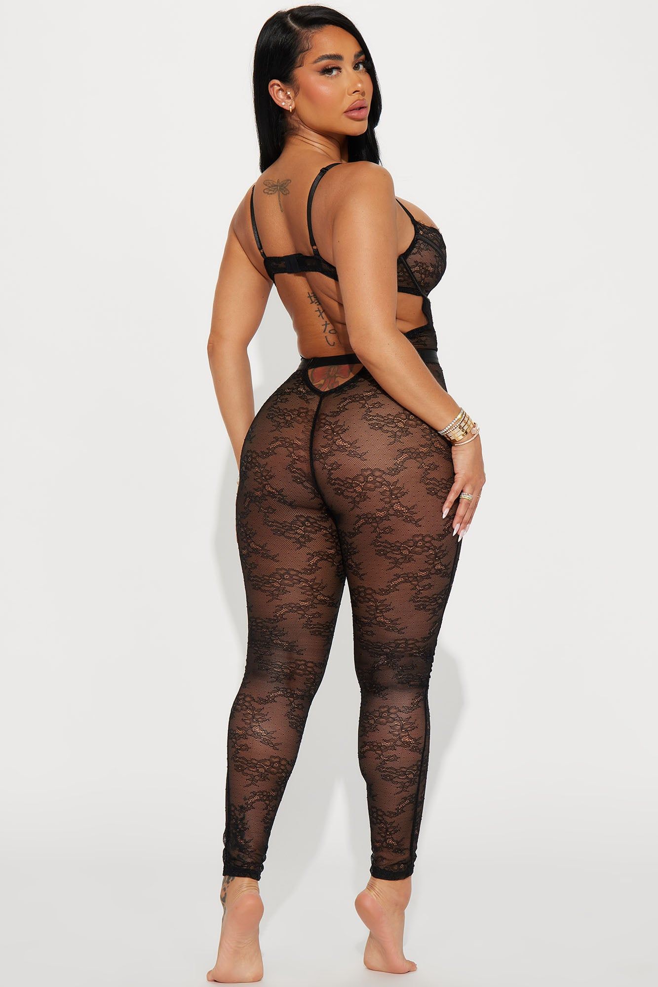 Sexy Buy Sweet Lace Bodystocking - Black sold by Fashion Nova product image thumbnail 3